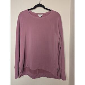 Athleta Pink Soft Long-Sleeve Crewneck Pullover Athleisure M